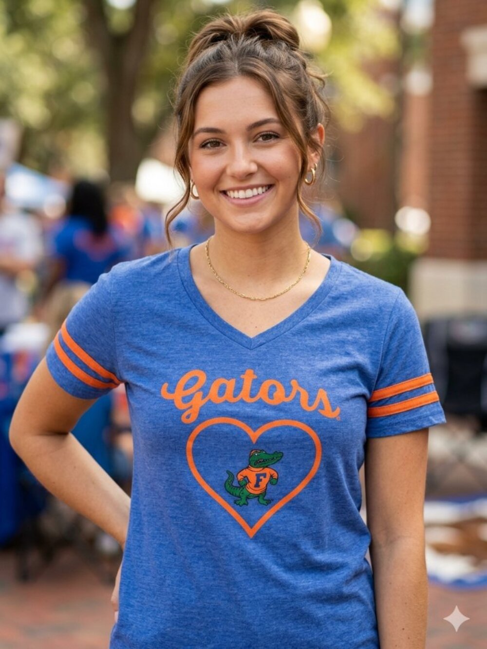 Youth Blue & Orange 'Gators' Short Sleeve Tee